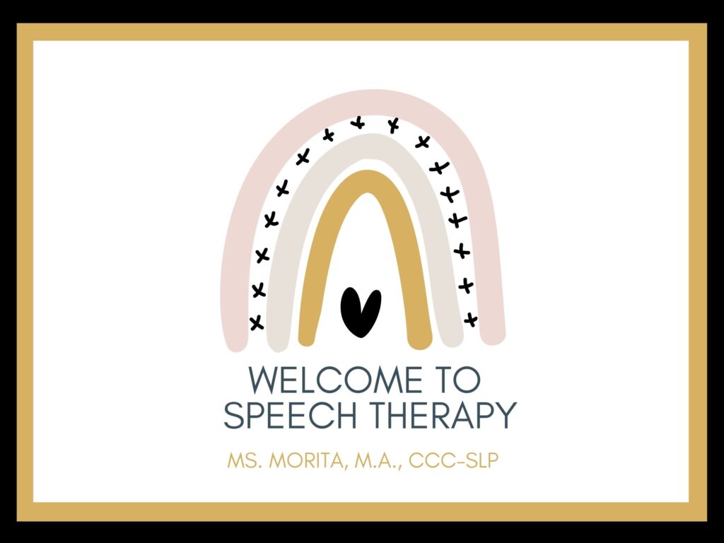 speech therapy classroom poster