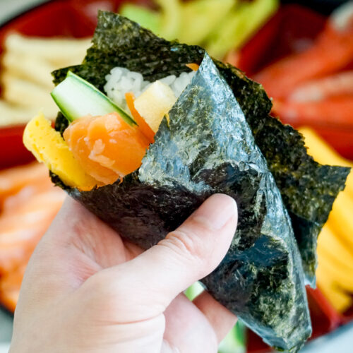 Easy Temaki Sushi Recipe - Mochi Mommy