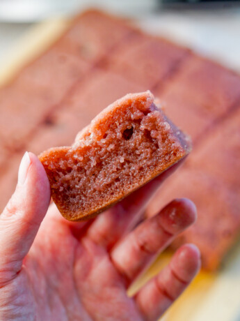 red bean butter mochi